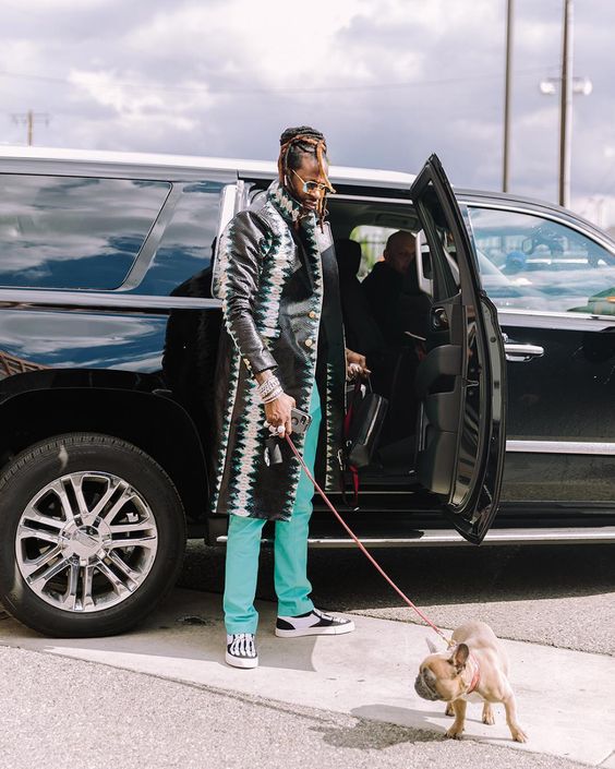 Celebrities with French Bulldogs 2 Chainz