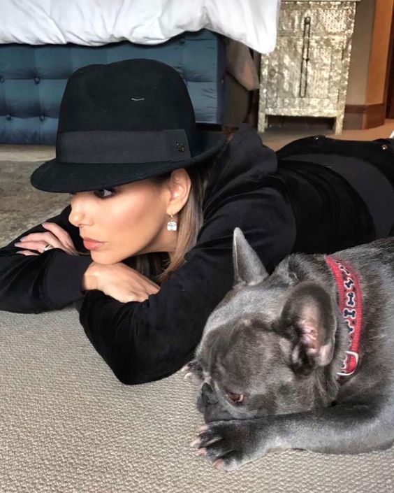 Celebrities with French Bulldogs Eva Longoria