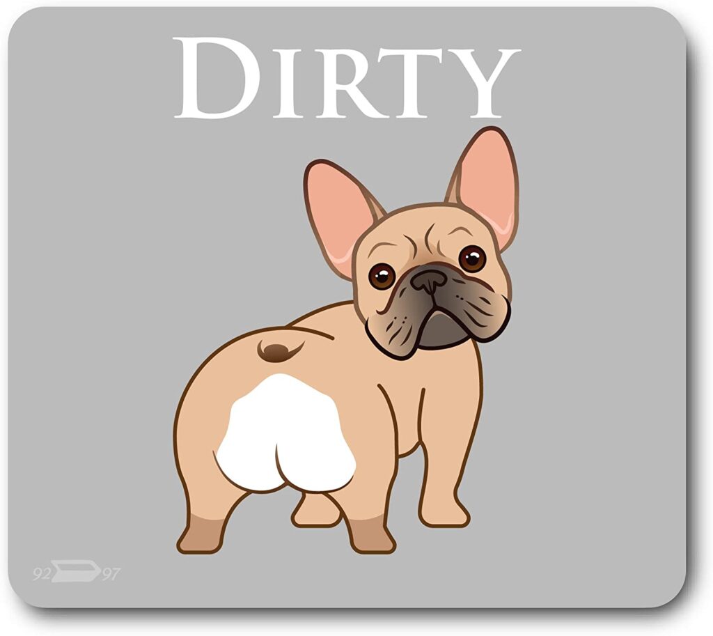 French Bulldog Dog Butt Clean Dirty Dishwasher Magnet, Reversible Dish Washer Refrigerator Sign, Double Sided Strong Kitchen Flip Indicator, Bonus Magnetic